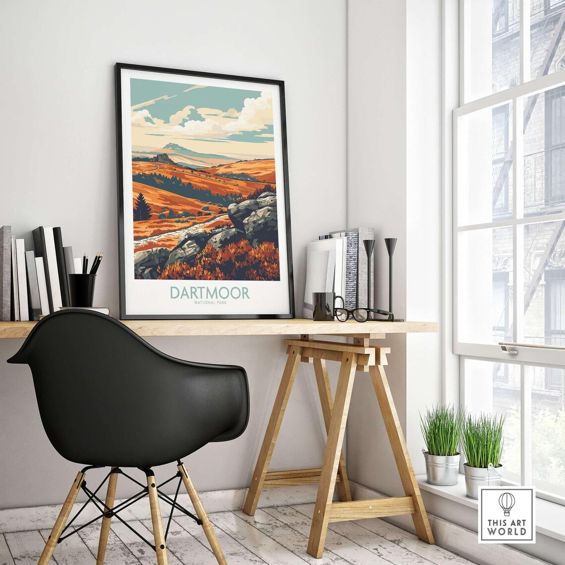 Dartmoor National Park - Vintage Travel Poster - Image 4