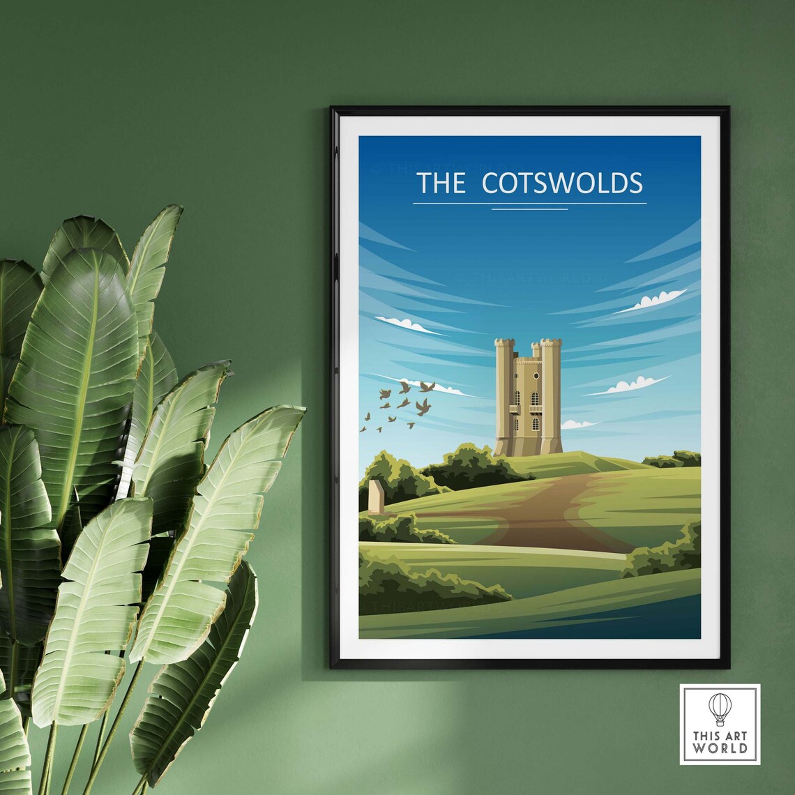 The Cotswolds Travel Poster, English Countryside - Image 2