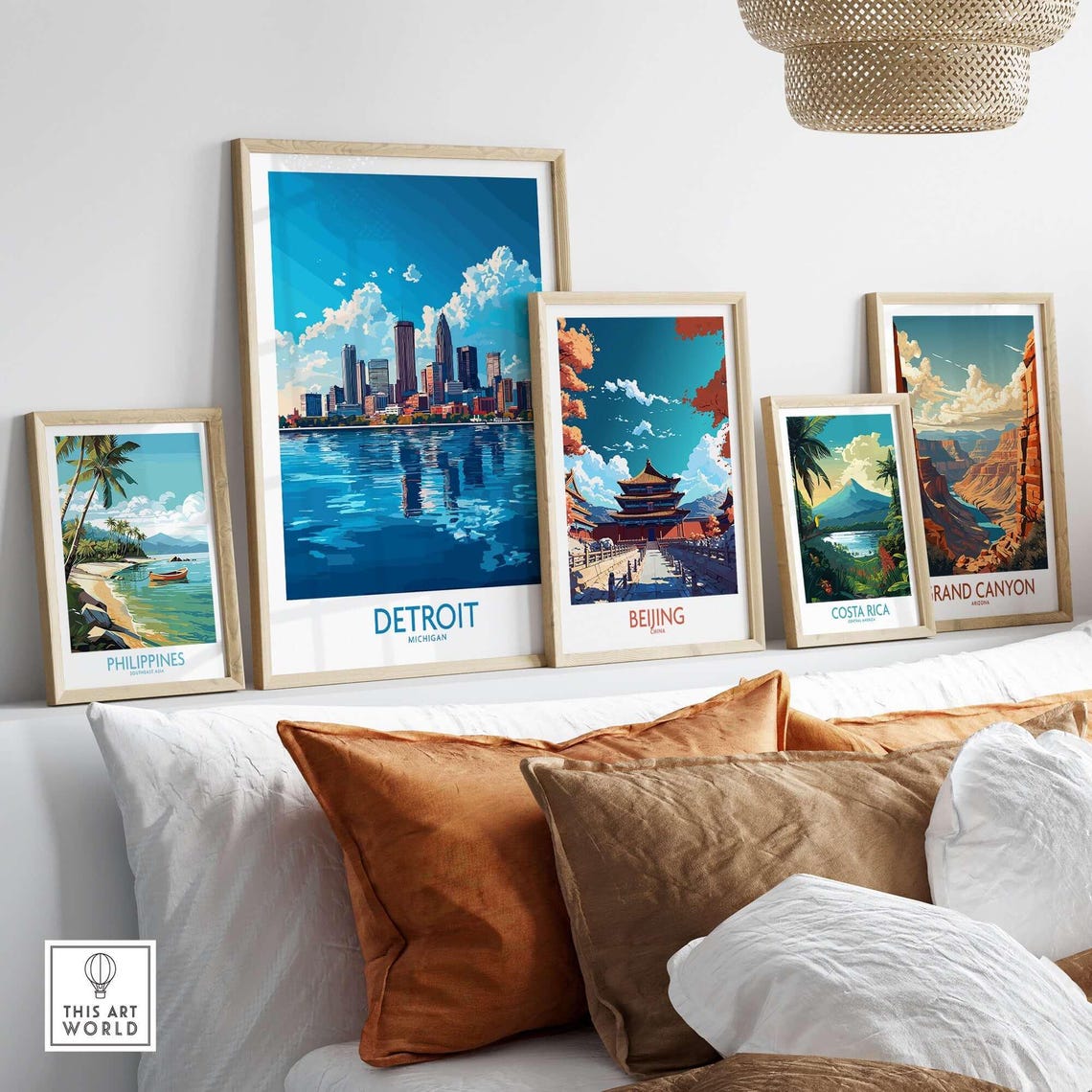 Detroit Travel Poster, Michigan Wall Art - Image 3