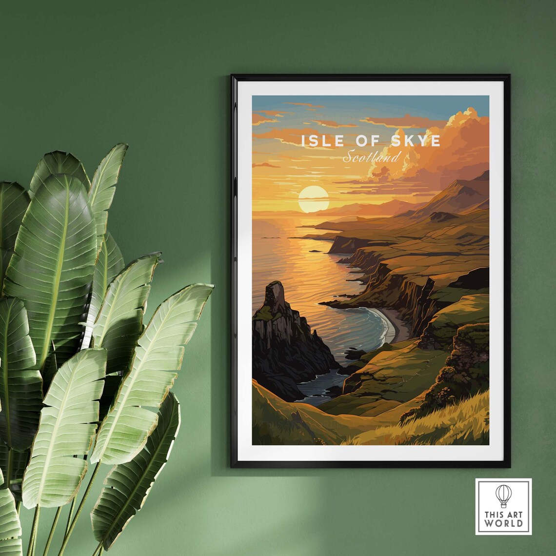 Isle Of Skye Travel Poster, Scotland Art Print - Image 2