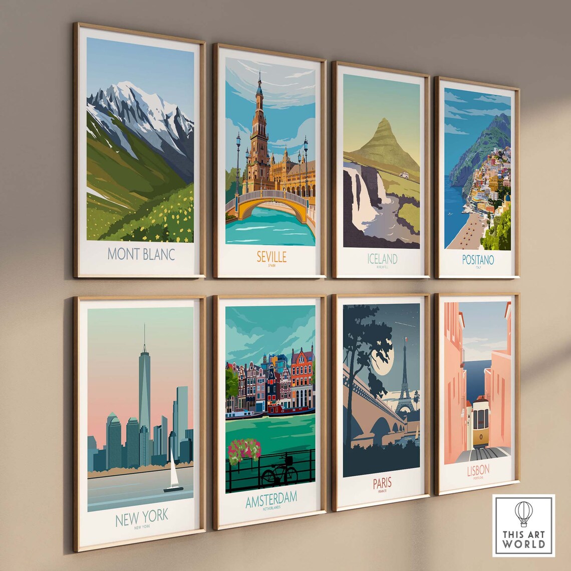 Mont Blanc Vintage Travel Poster Art Print - Image 3