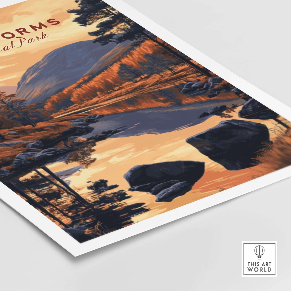 Cairngorms Travel Poster, Scotland Wall Art Print - Image 4