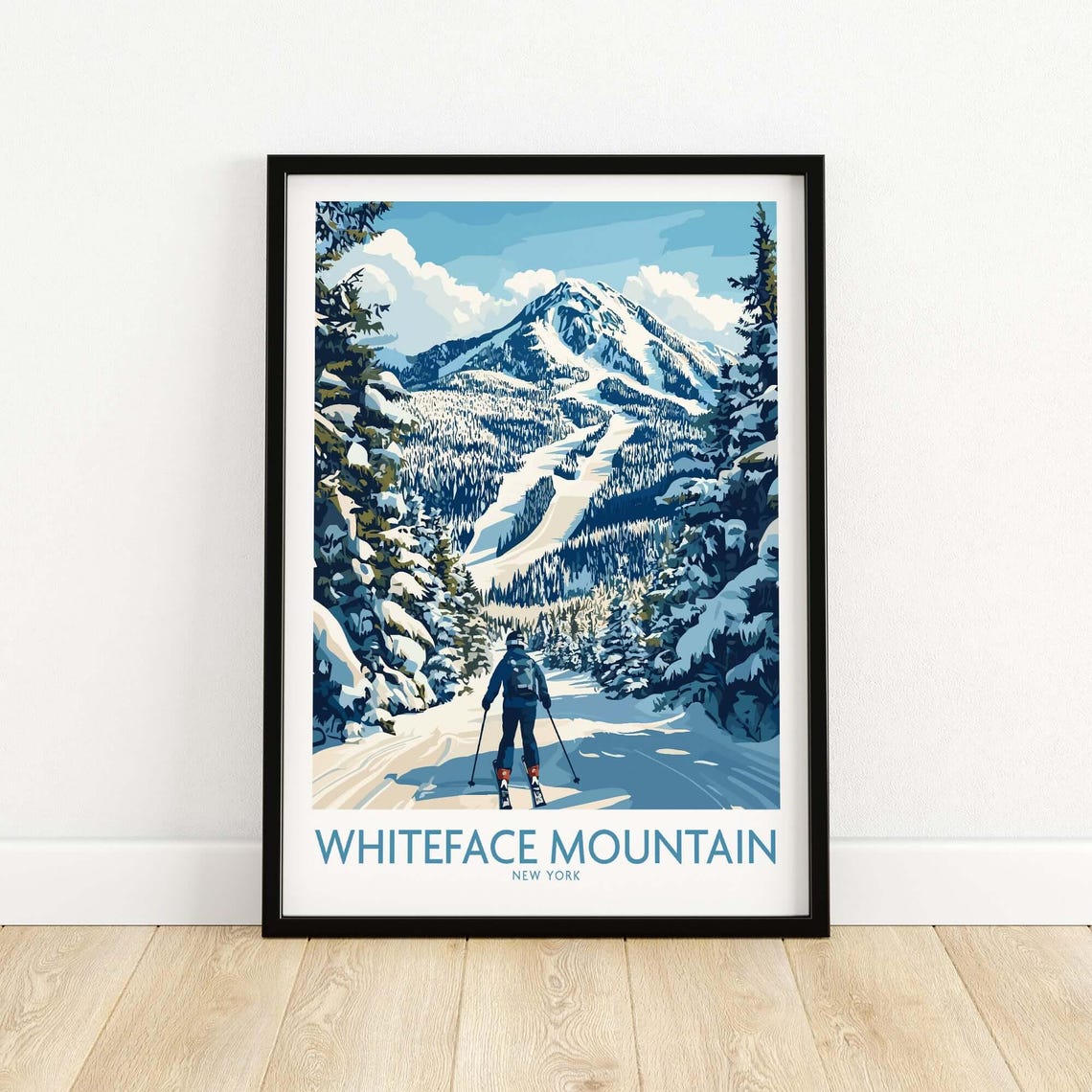 Whiteface New York Skiing Scene Art Print - Image 5