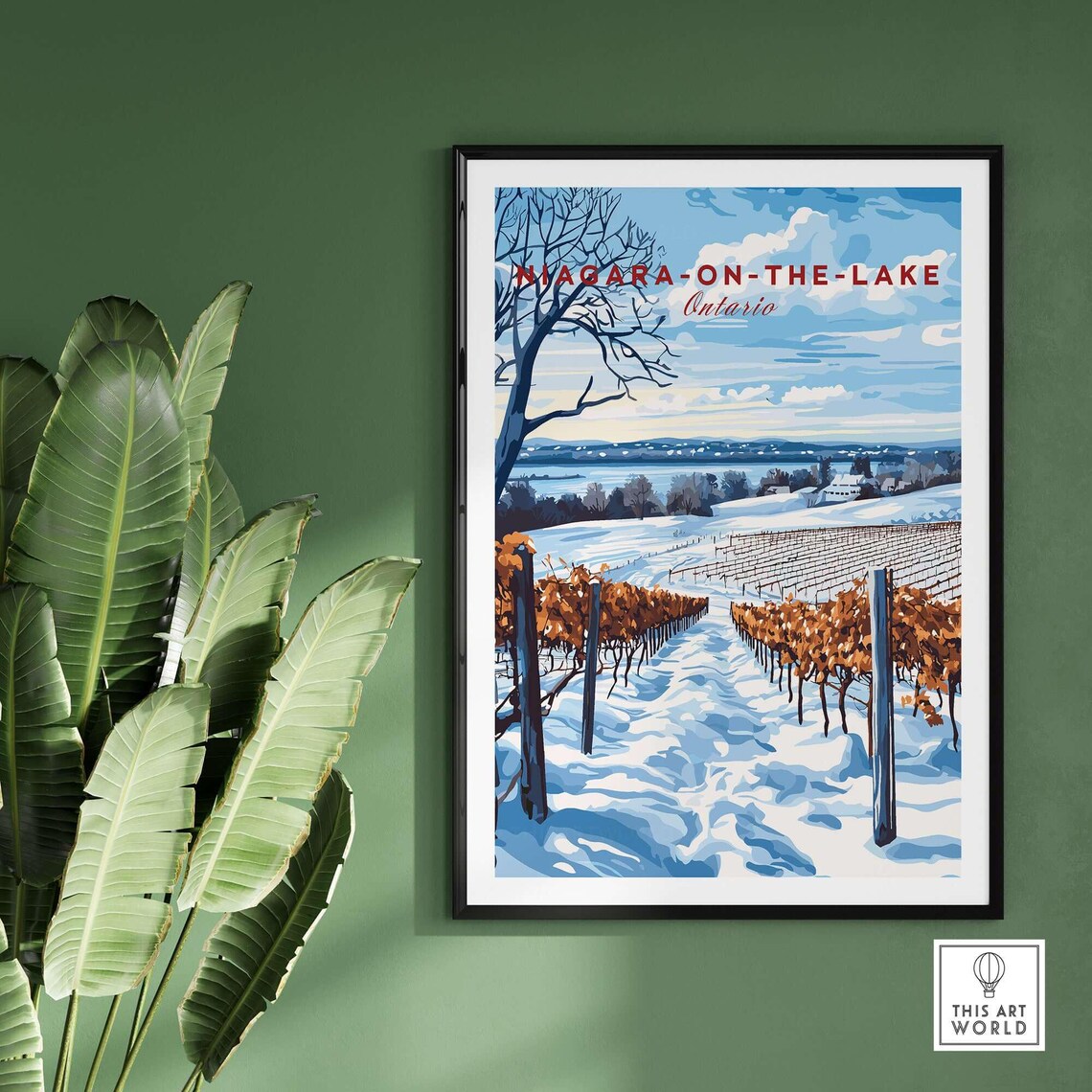 Niagara On The Lake Art Print, Vineyard Travel Poster - Image 2