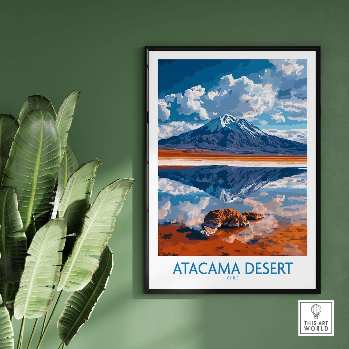 Atacama Desert Art Print, Chile Landscape - Image 2