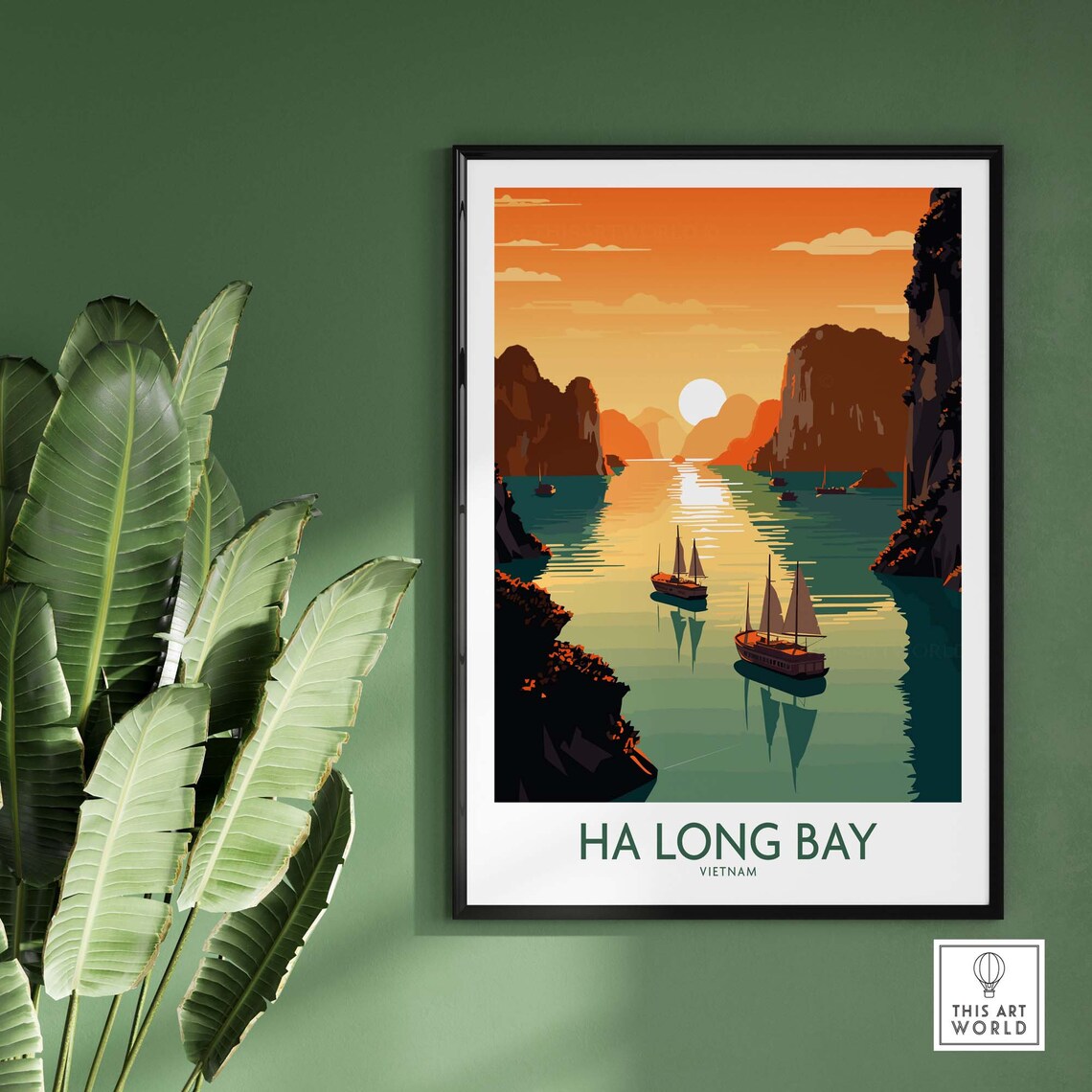 Ha Long Bay Travel Poster, Home Decor Print - Image 2