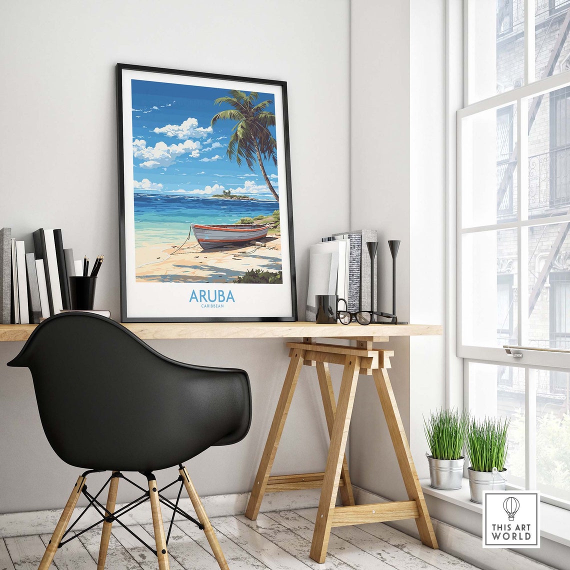 Aruba Travel Poster Travel Poster Art Home Dcor Artwork Birthday Present Wedding Anniversary Gift - Image 4