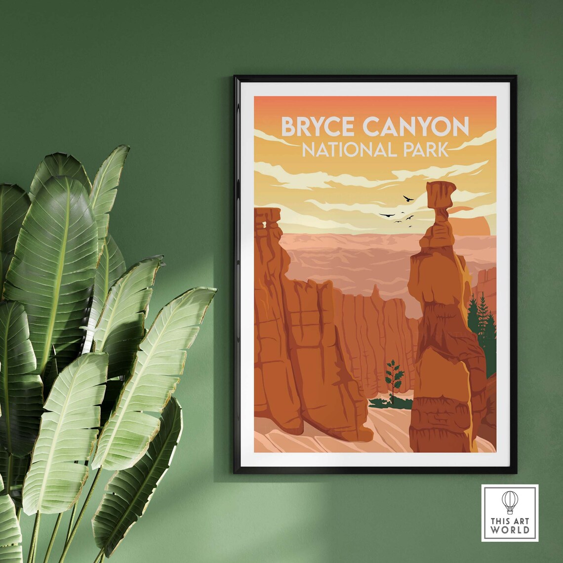 Bryce Canyon Travel Poster, Utah National Park Art Print - Image 3