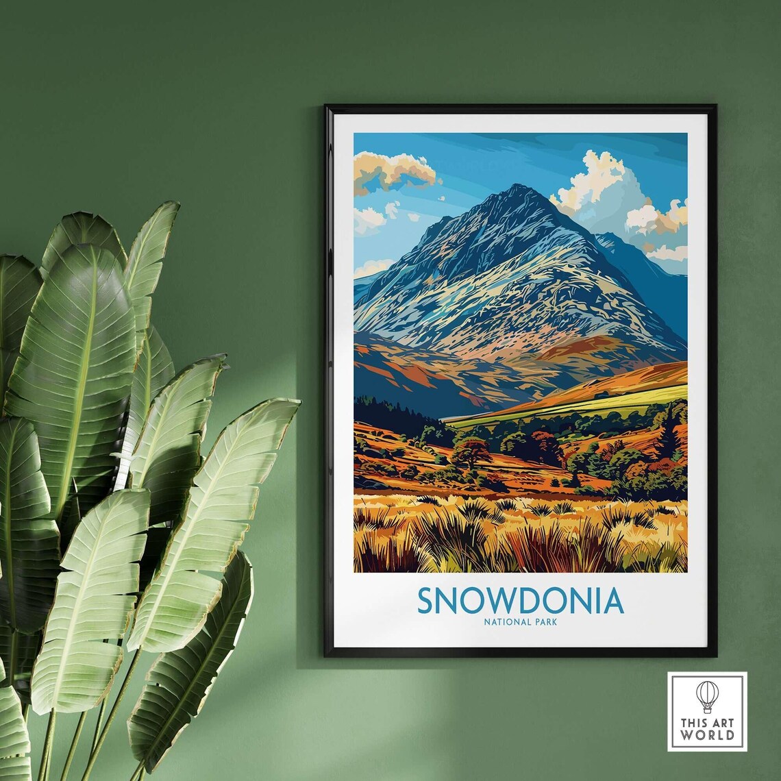 Snowdonia National Park Wales Travel Poster - Image 2