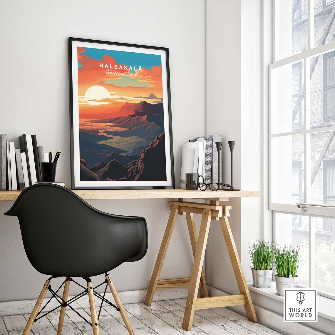 Haleakala Sunrise Travel Poster Art Print - Image 4