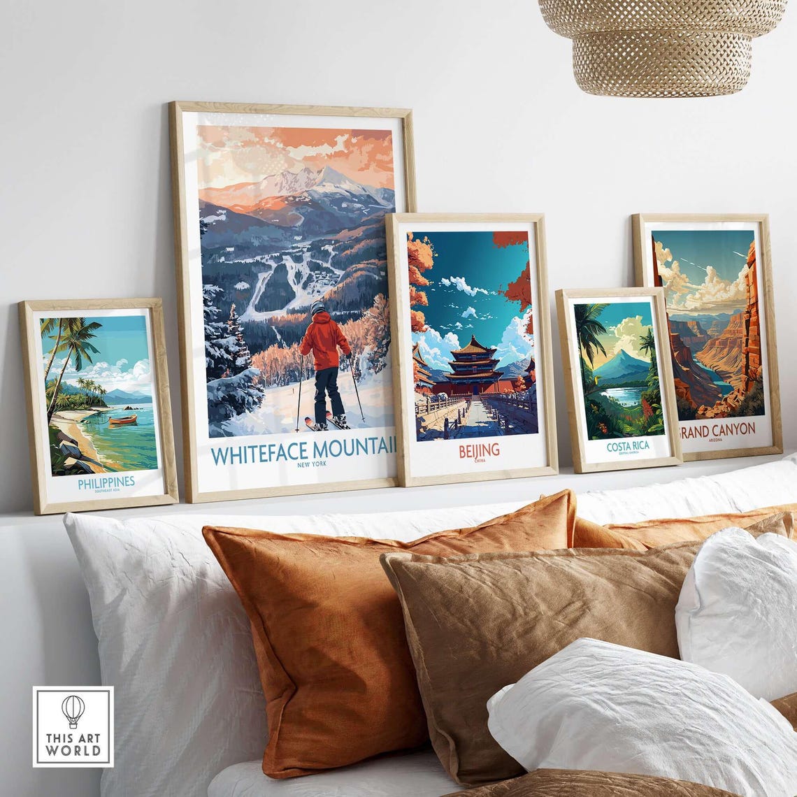 Whiteface Ski Resort, New York Winter Sports Art Print - Image 3