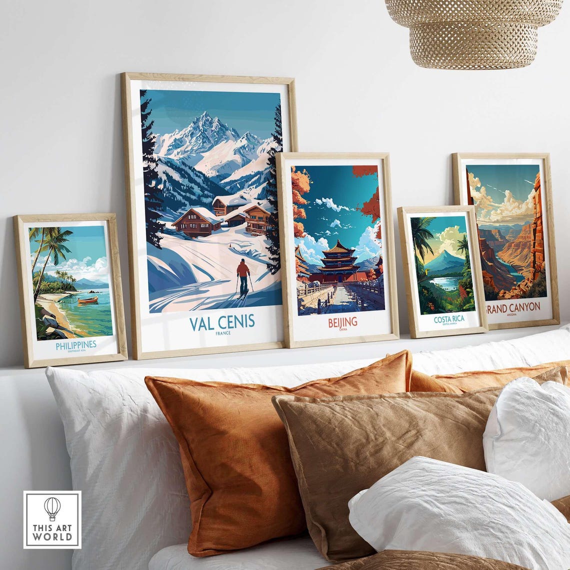 Val Cenis Ski Lodge Art Print, Winter Sports - Image 3