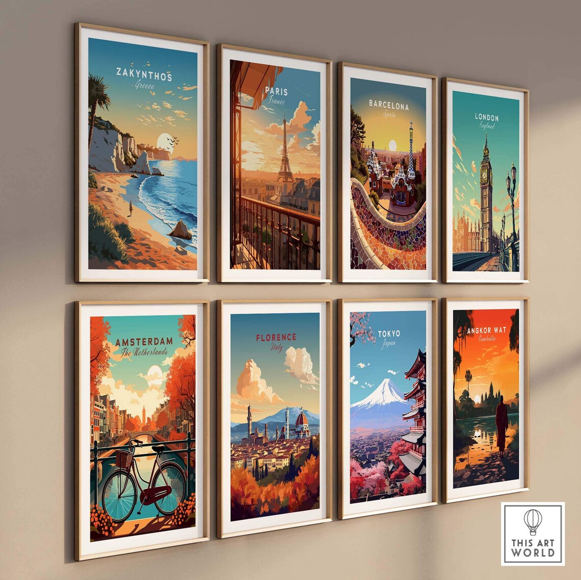 Zakynthos Birthday Present Travel Poster - Image 3