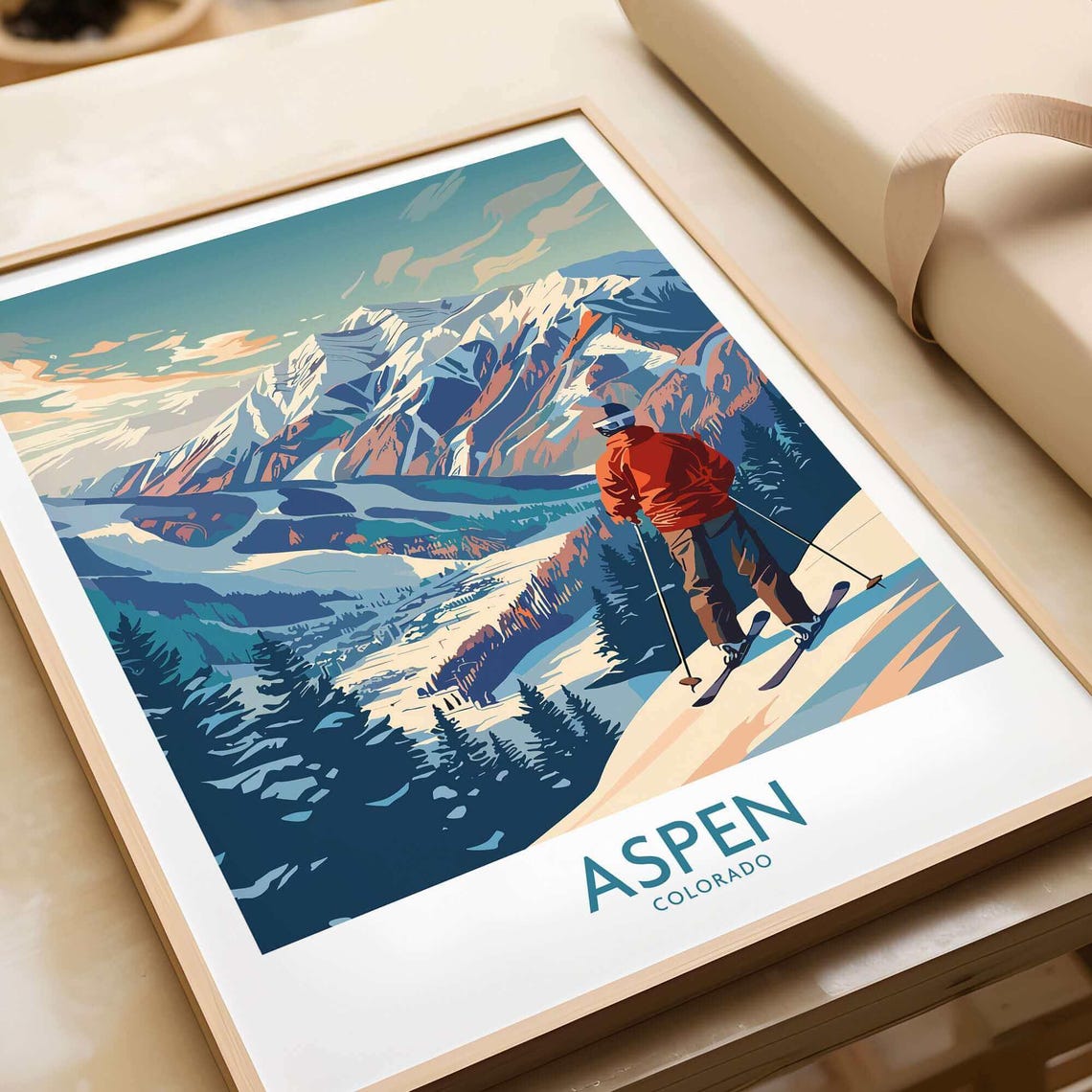 Aspen Ski Lodge, Ski Room Art Print