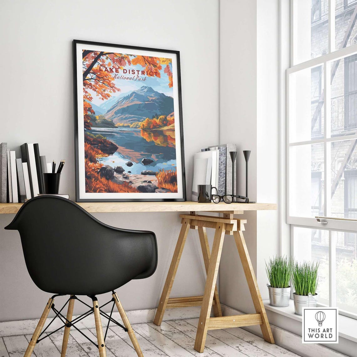 Lake District Travel Poster, Cumbria England - Image 4