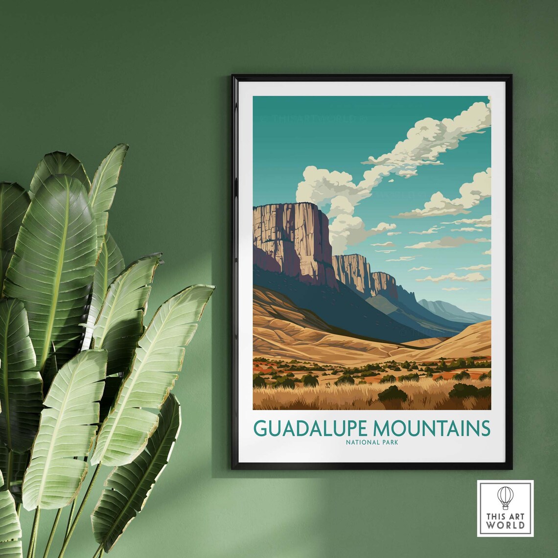 Guadalupe Mountains National Park Desert Mountain Peaks Poster - Image 2