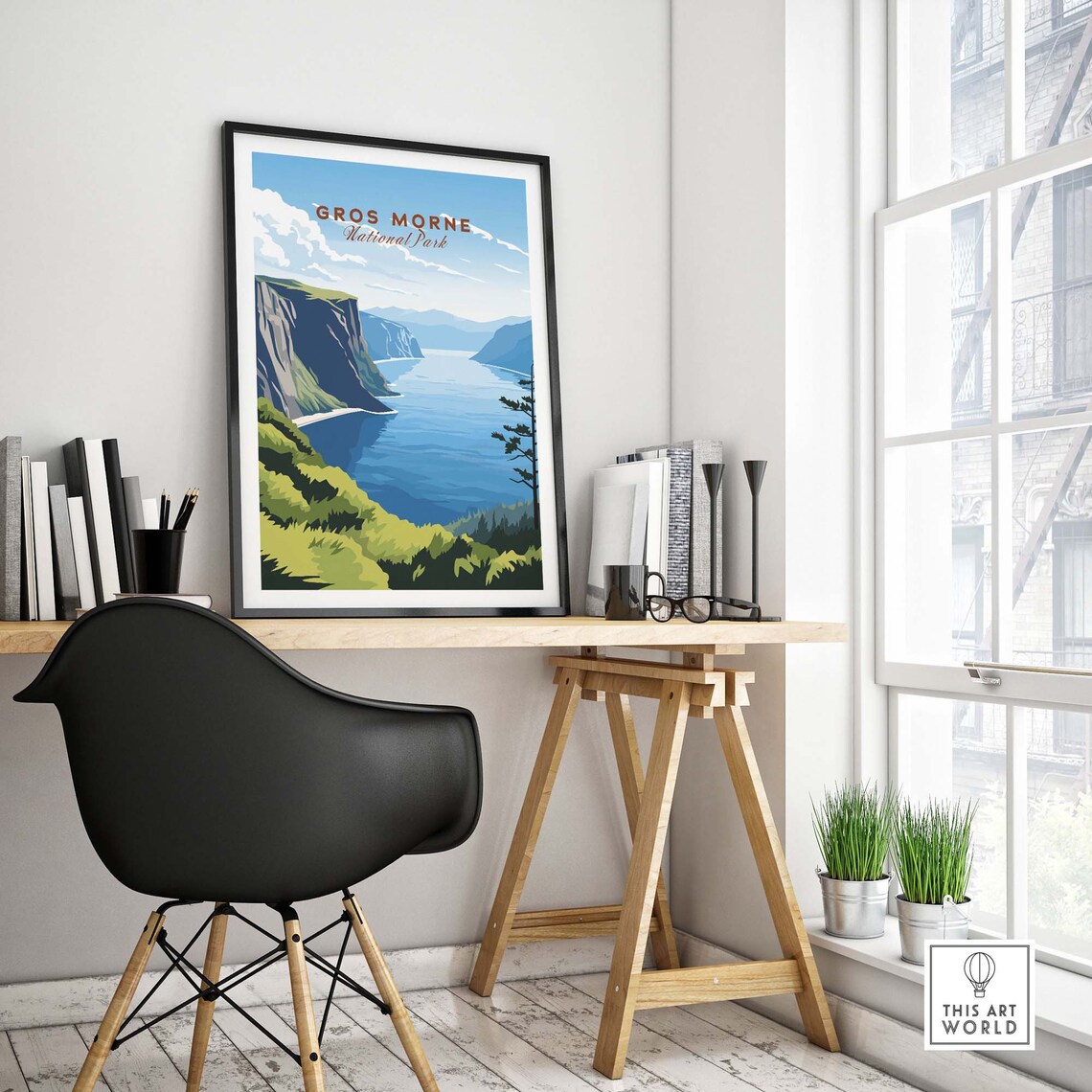 Gros Morne National Park Fjord Cliffs Coastal Wilderness Poster - Image 4