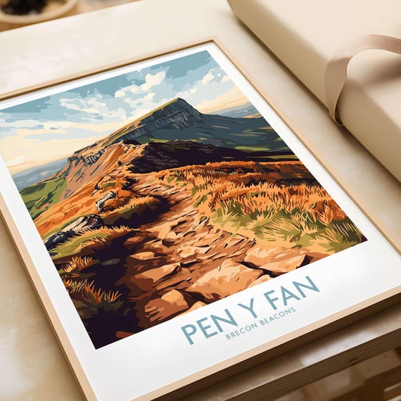 Pen Y Fan, Brecon Beacons Wales Travel Poster