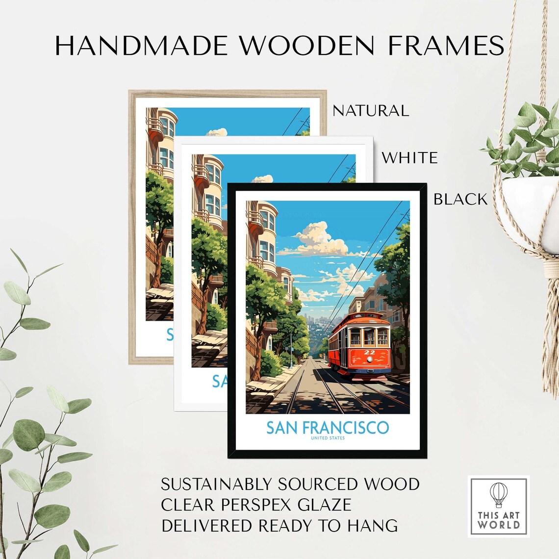 San Francisco Travel Poster, Home Decor Illustration - Image 4