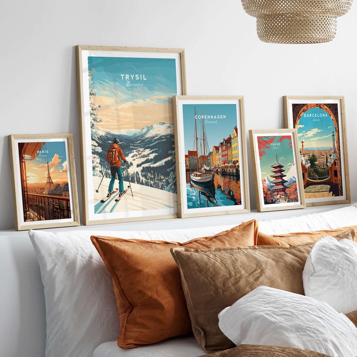 Trysil Travel Poster, Ski Resort Winter Sports - Image 3