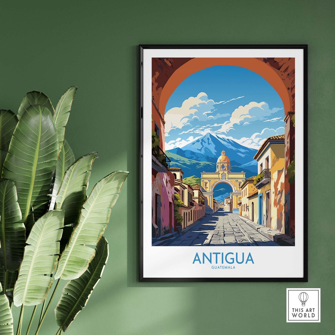 Antigua Guatemala Travel Poster, Latin America - Image 2
