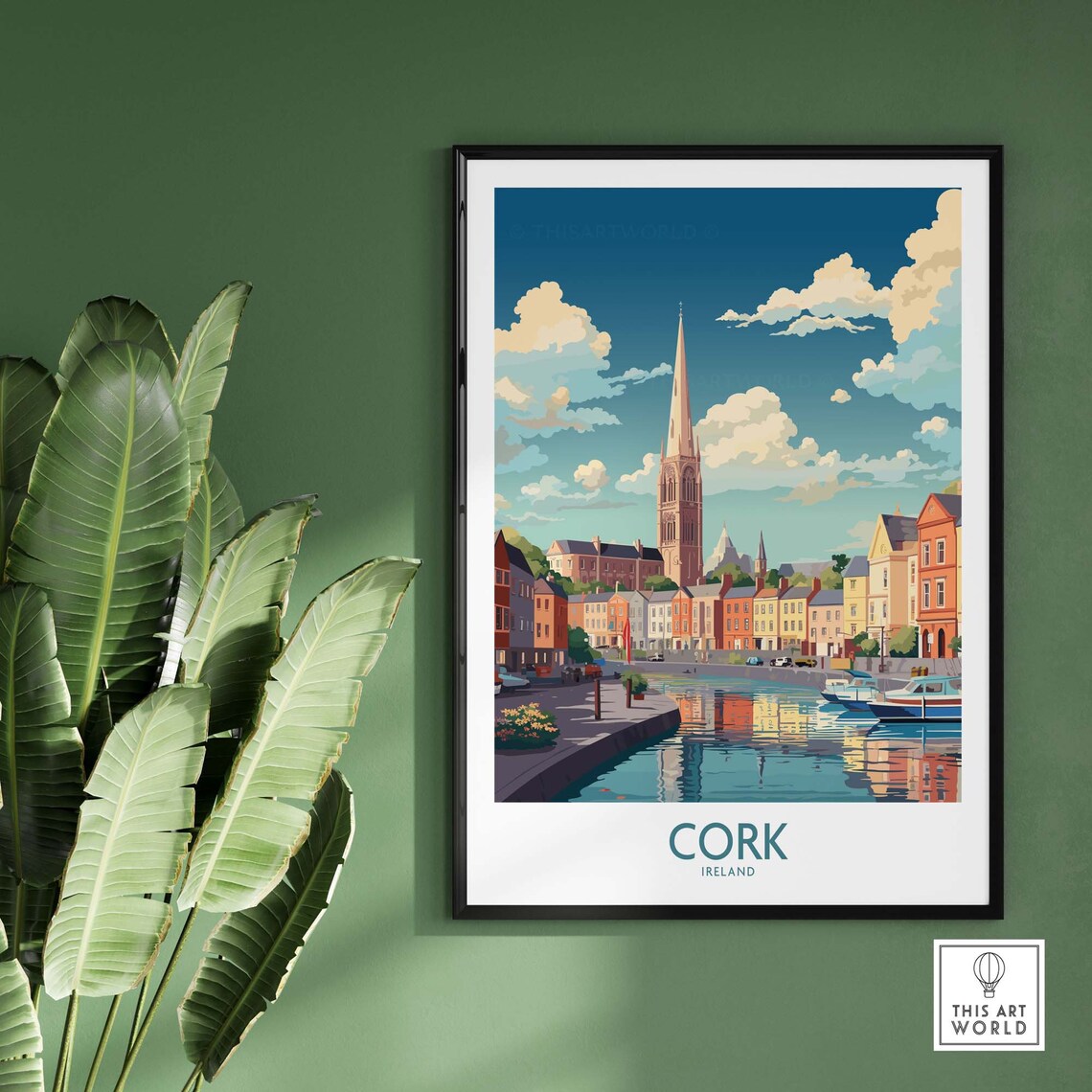 Cork Ireland Poster, Home Decor Travel Poster - Image 2