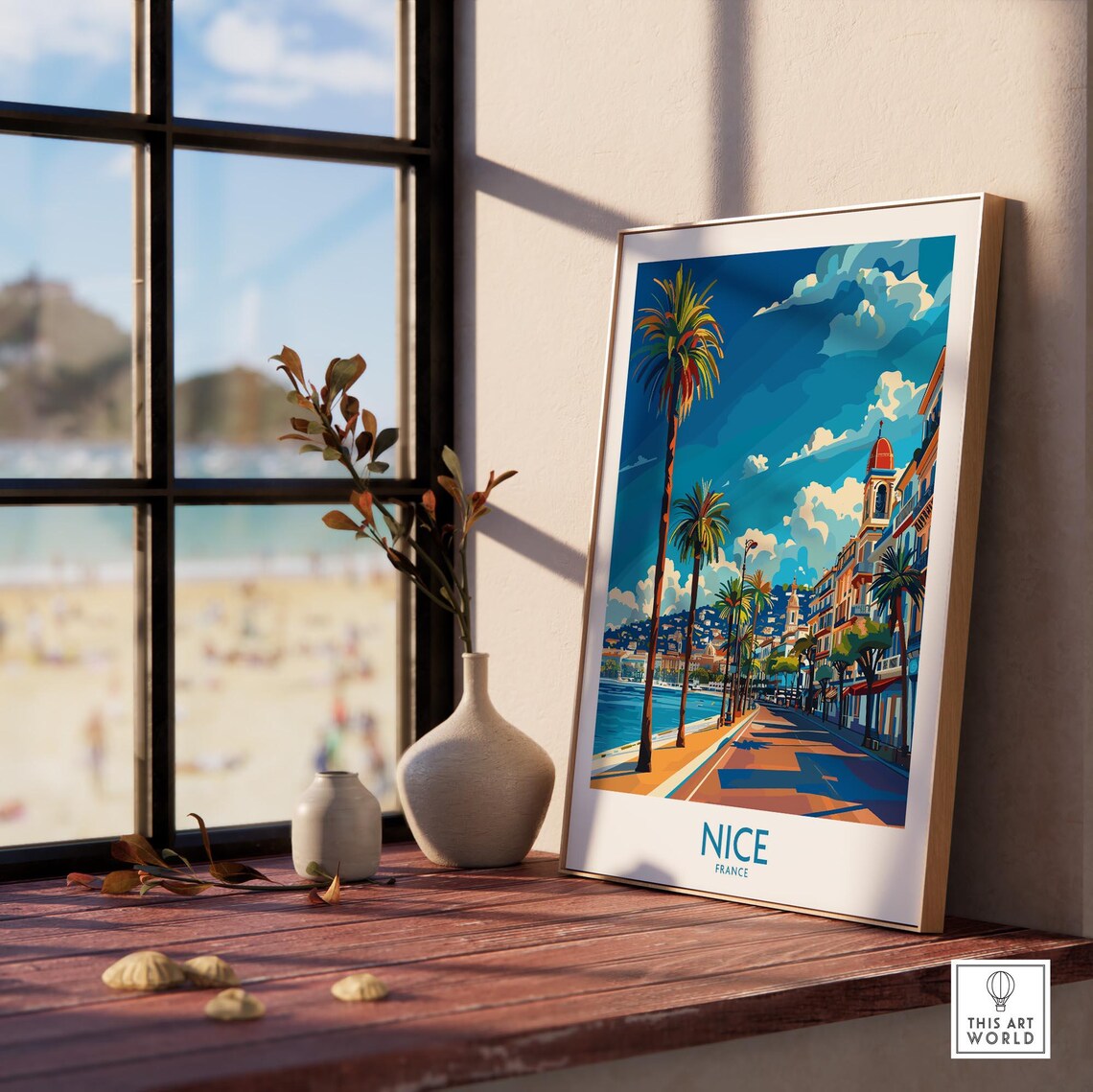 Nice Travel Poster, France Wall Art Print - Image 3