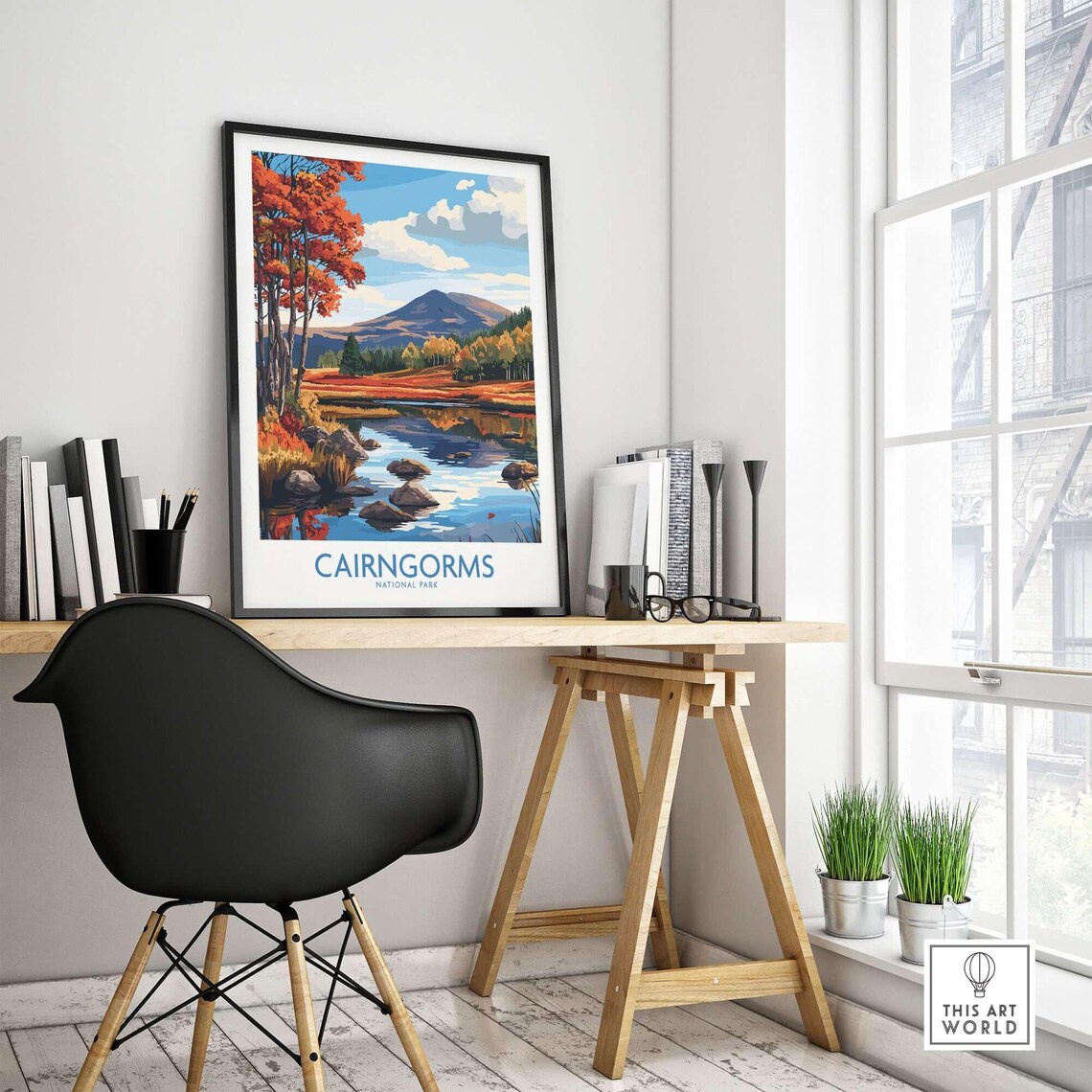 Cairngorms National Park Travel Poster, Scotland - Image 4