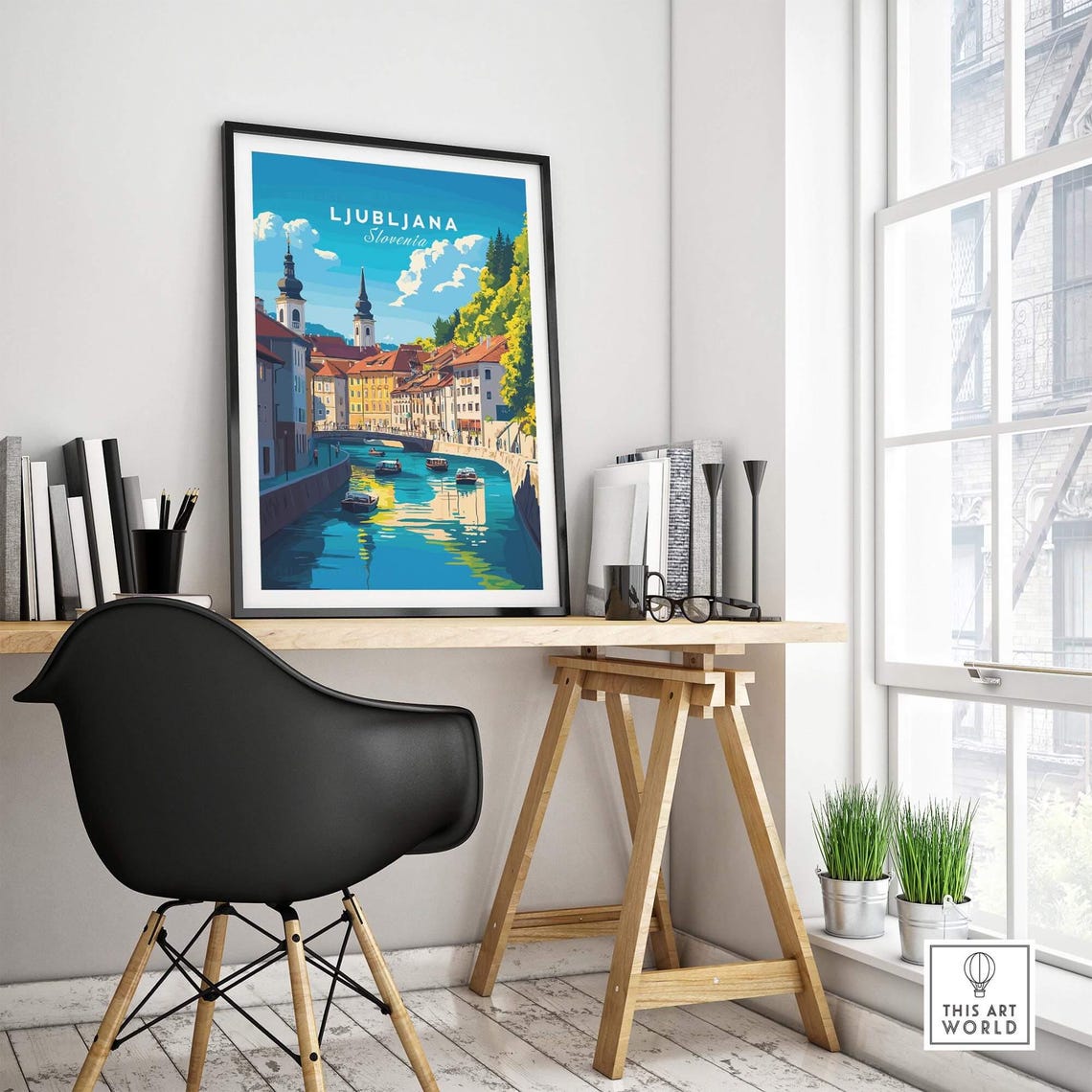 Ljubljana - Vintage Travel Poster - Image 4