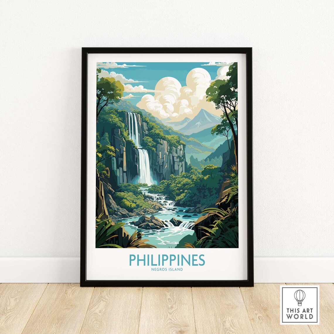 Philippines Negros Island Travel Poster, Vacation Home - Image 3