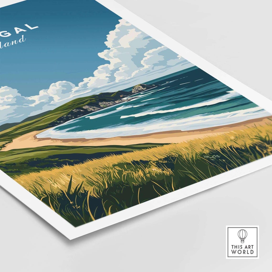 Donegal Travel Poster, River Eske Ireland - Image 5