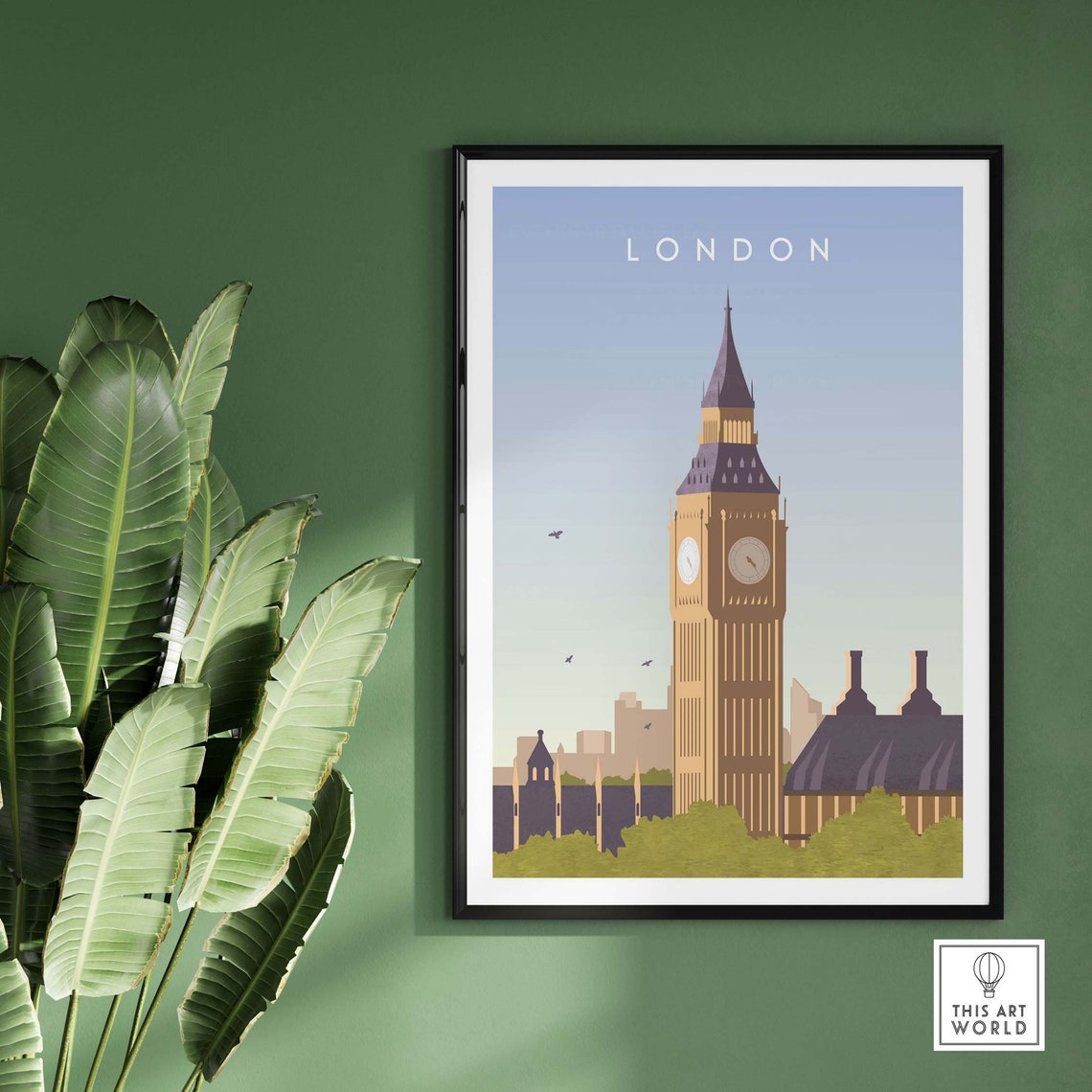 London England Gift Idea Wall Art Print - Image 2