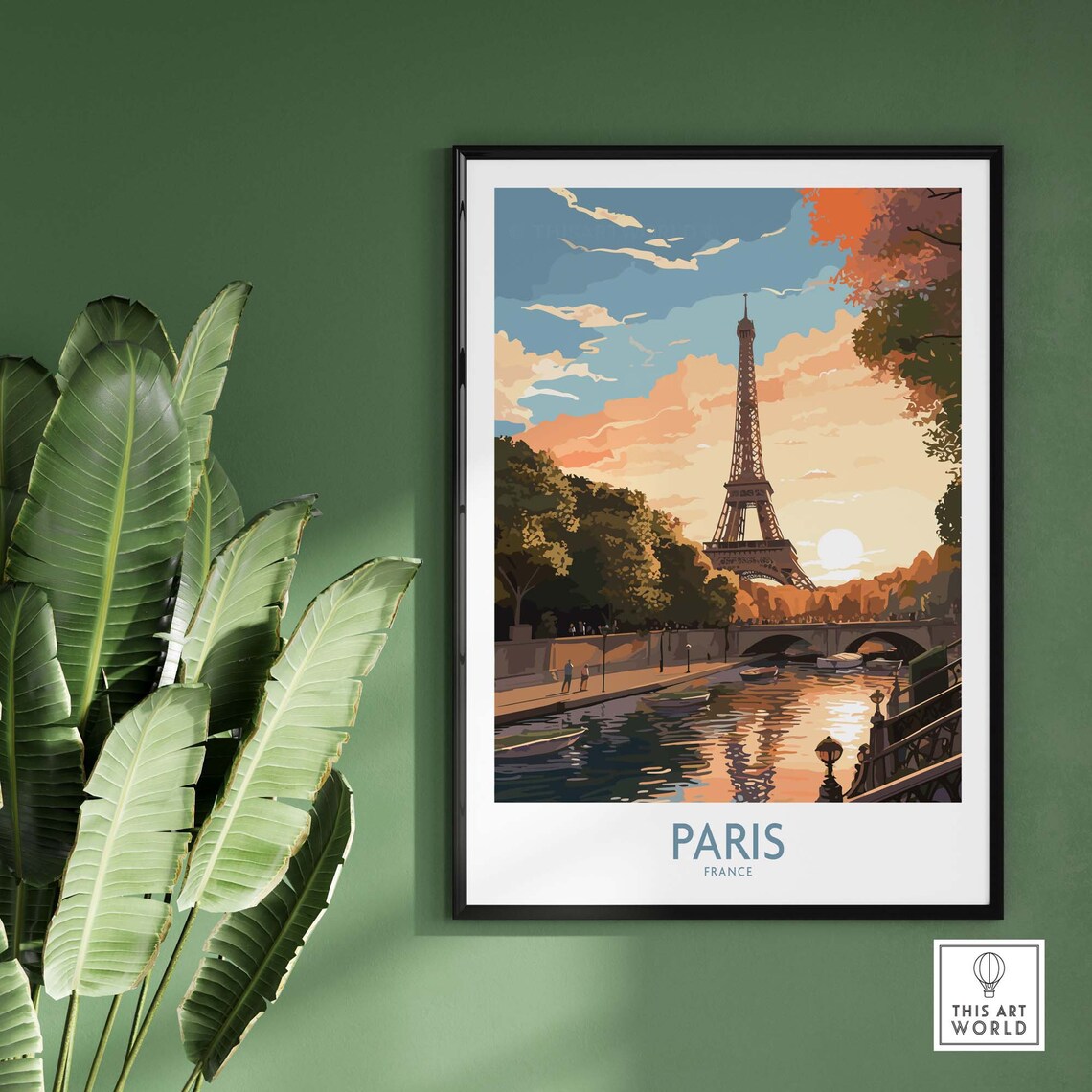 Paris France Travel Poster, Vintage City Art Print - Image 2