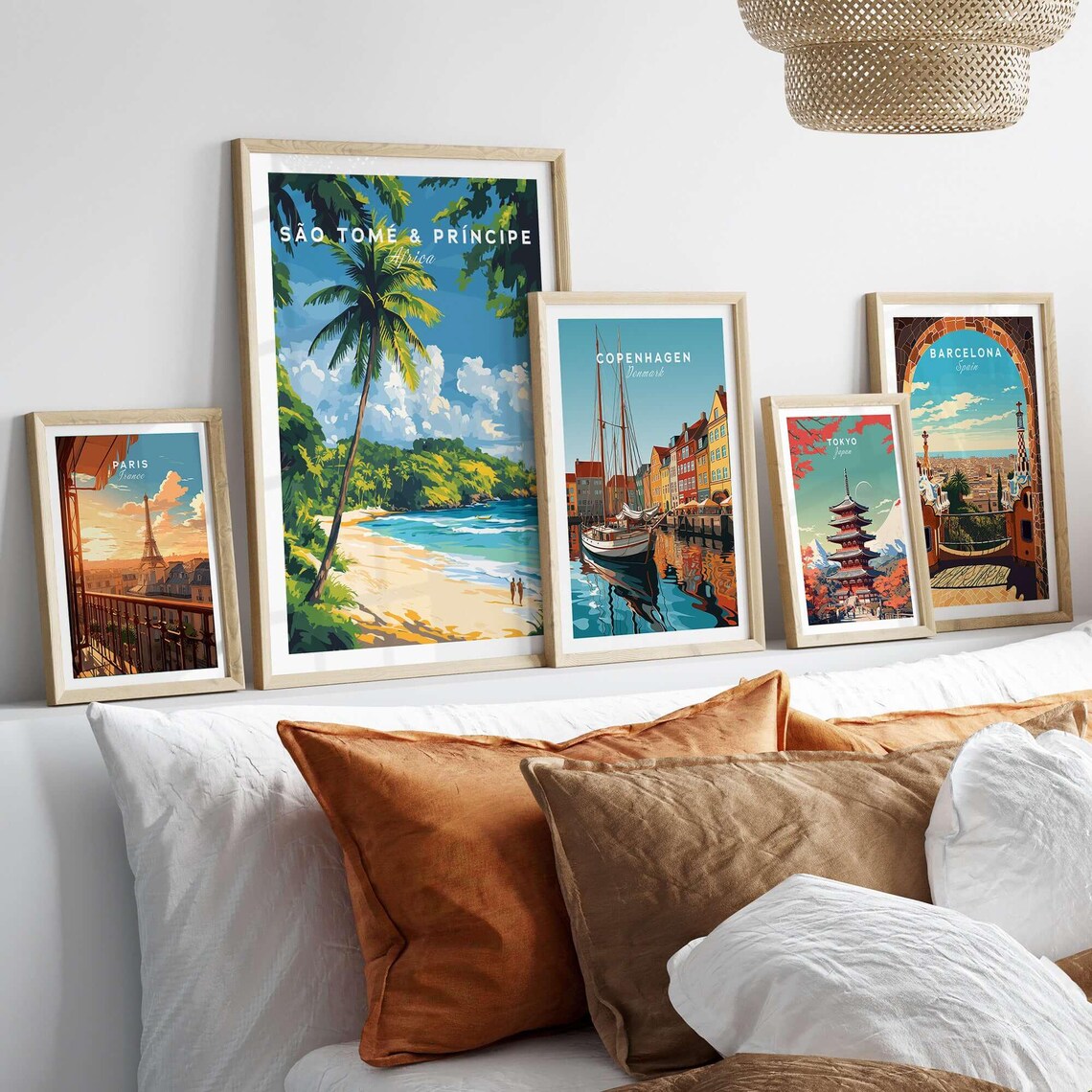 São Tomé and Príncipe Beach Travel Poster - Image 3