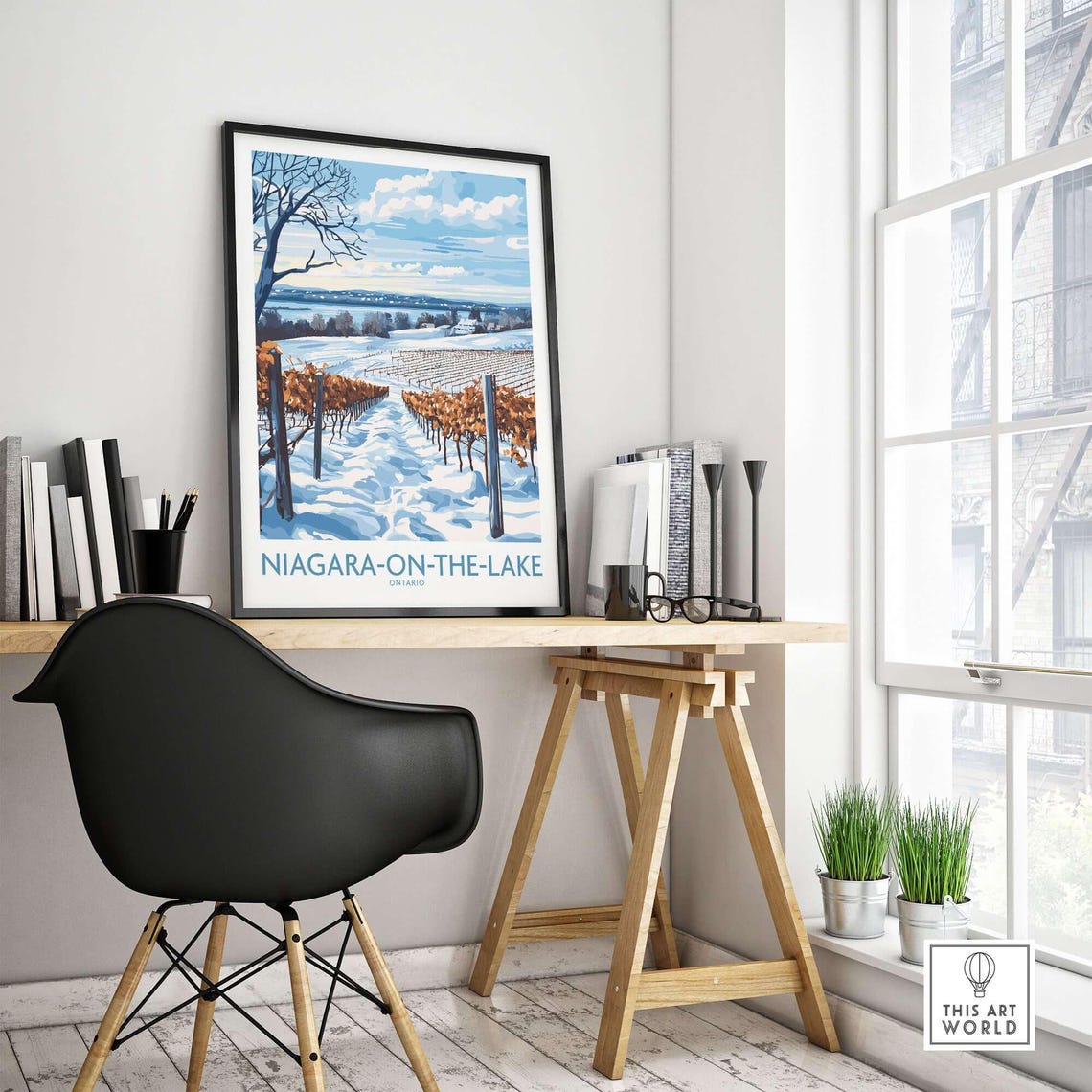 Niagara On The Lake Vineyards - Winter Poster - Image 4
