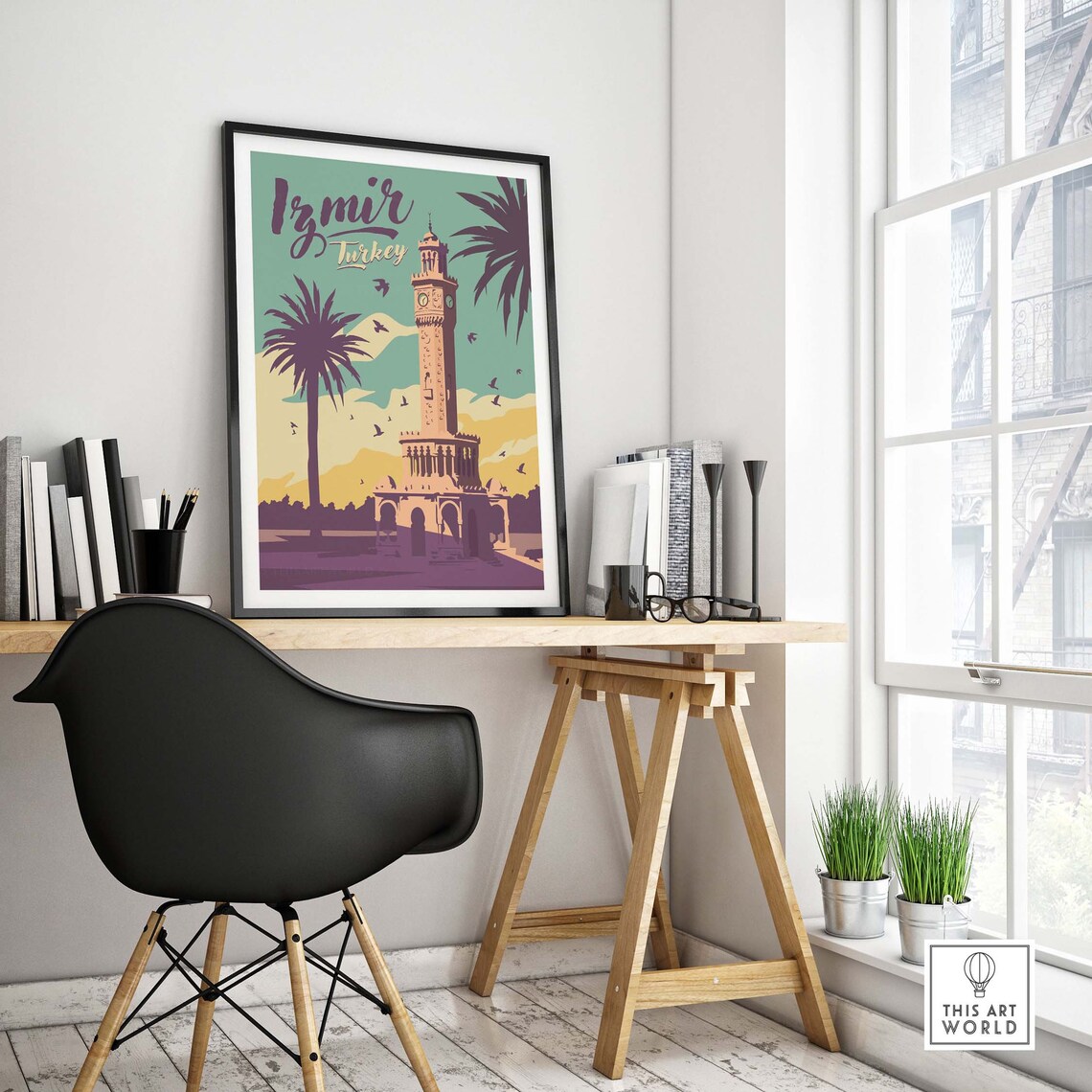 Izmir Vintage Travel Poster, Turkish Wall Art - Image 4