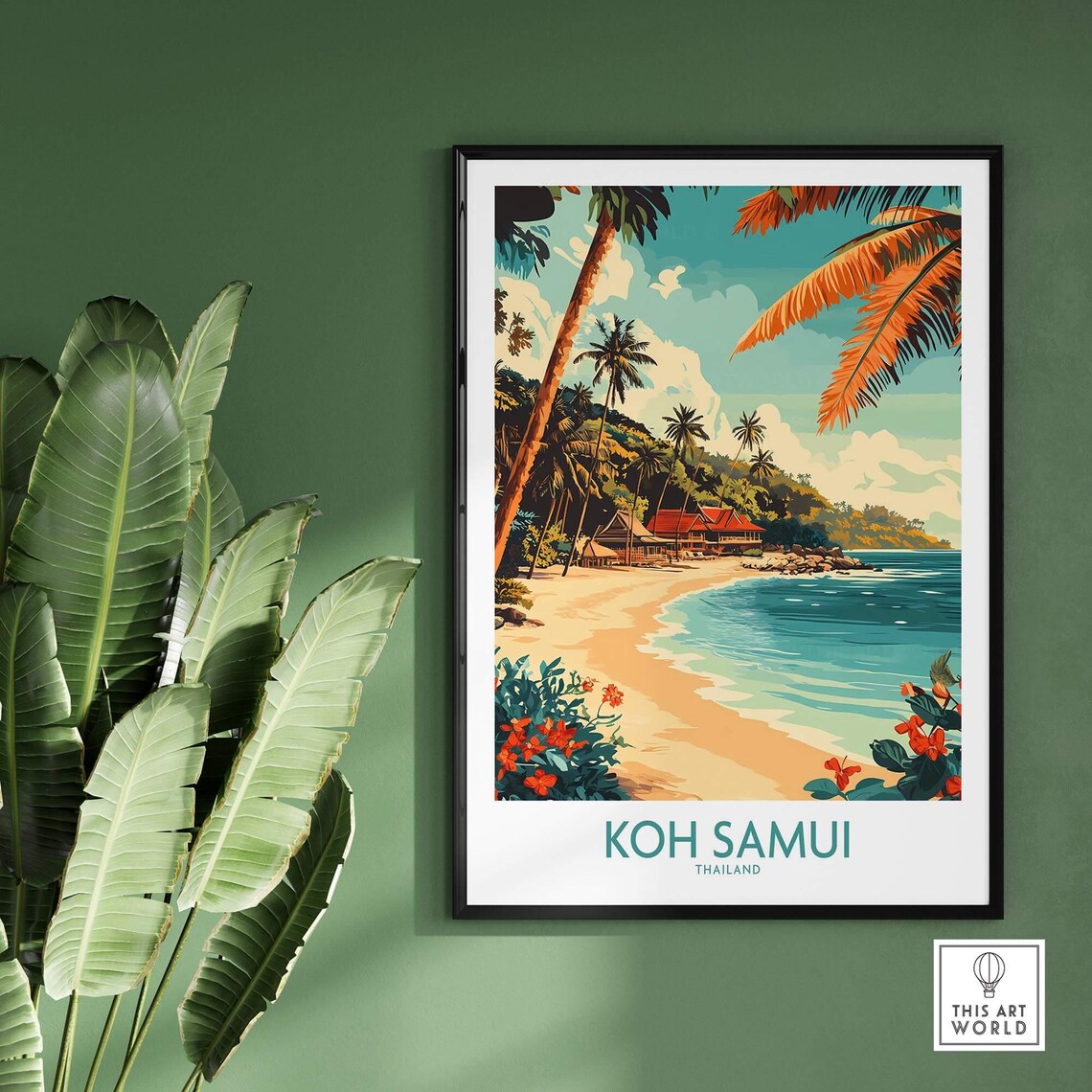 Koh Samui Travel Poster, Thailand Wall Art - Image 2