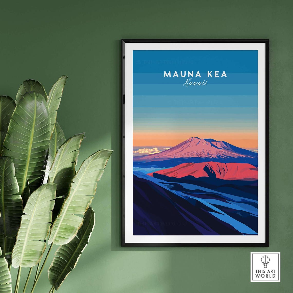 Mauna Kea Art Print, Hawaii Living Room Decor - Image 2
