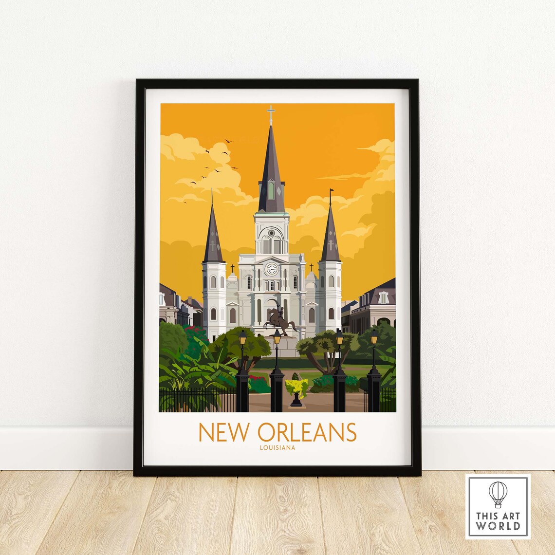 New Orleans Louisiana Travel Poster Art Print