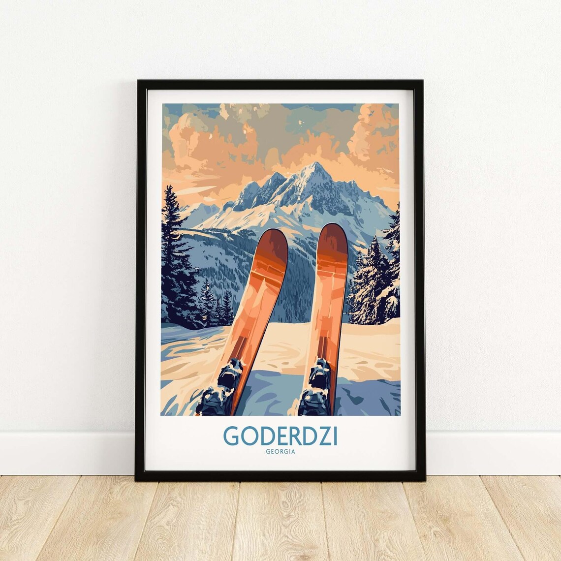 Goderdzi Ski Resort Travel Poster, Georgia - Image 5