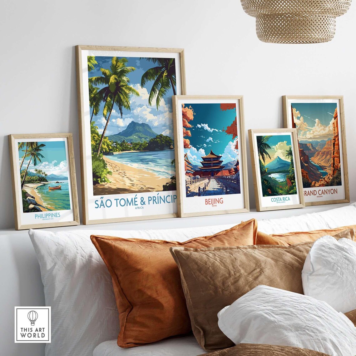 Sao Tome Decor, Housewarming Gift Illustration - Image 3
