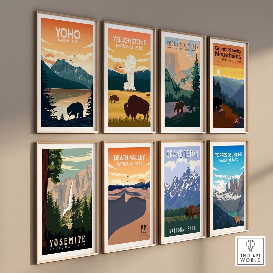 Yoho National Park Canada Travel Poster Art Print - Image 3