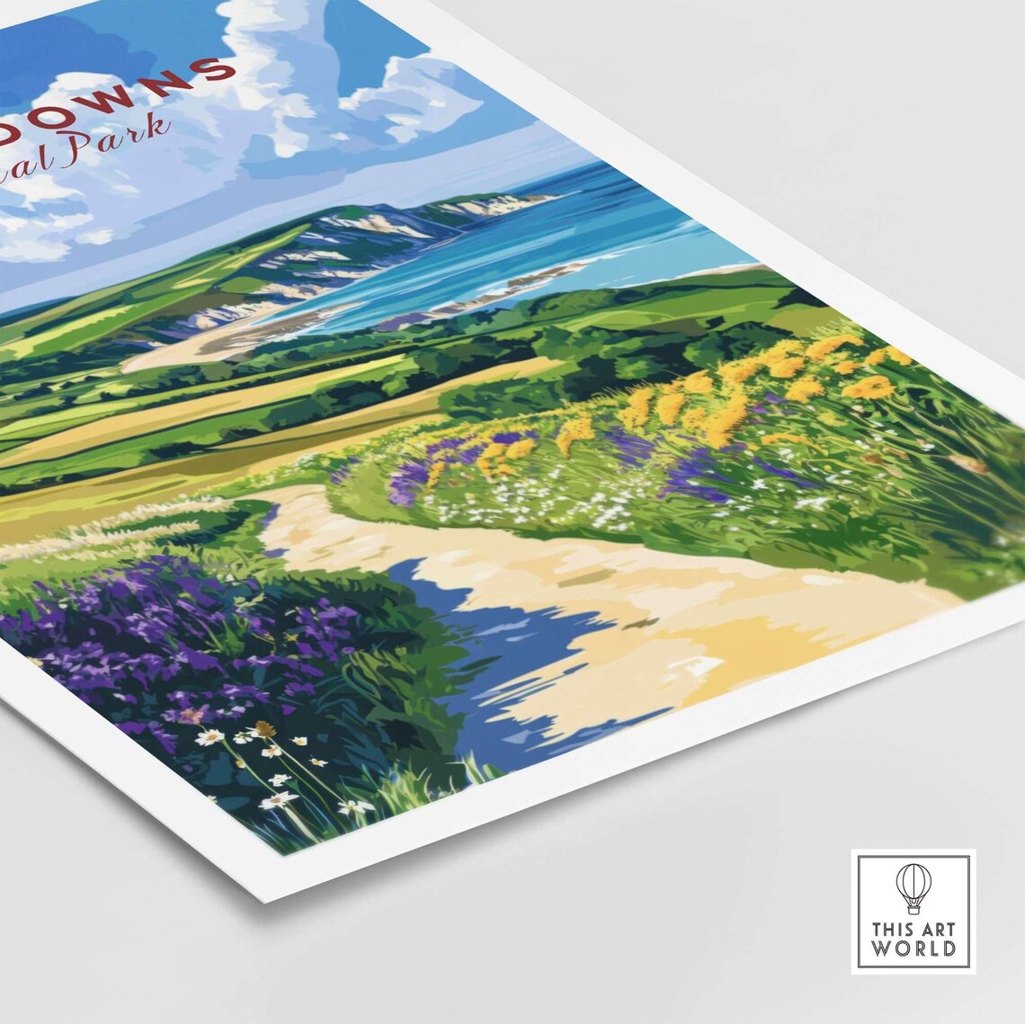 South Downs National Park Travel Poster, England - Image 5