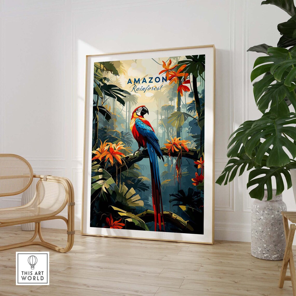 Amazon Rainforest Travel Poster, Travel Poster - Image 3