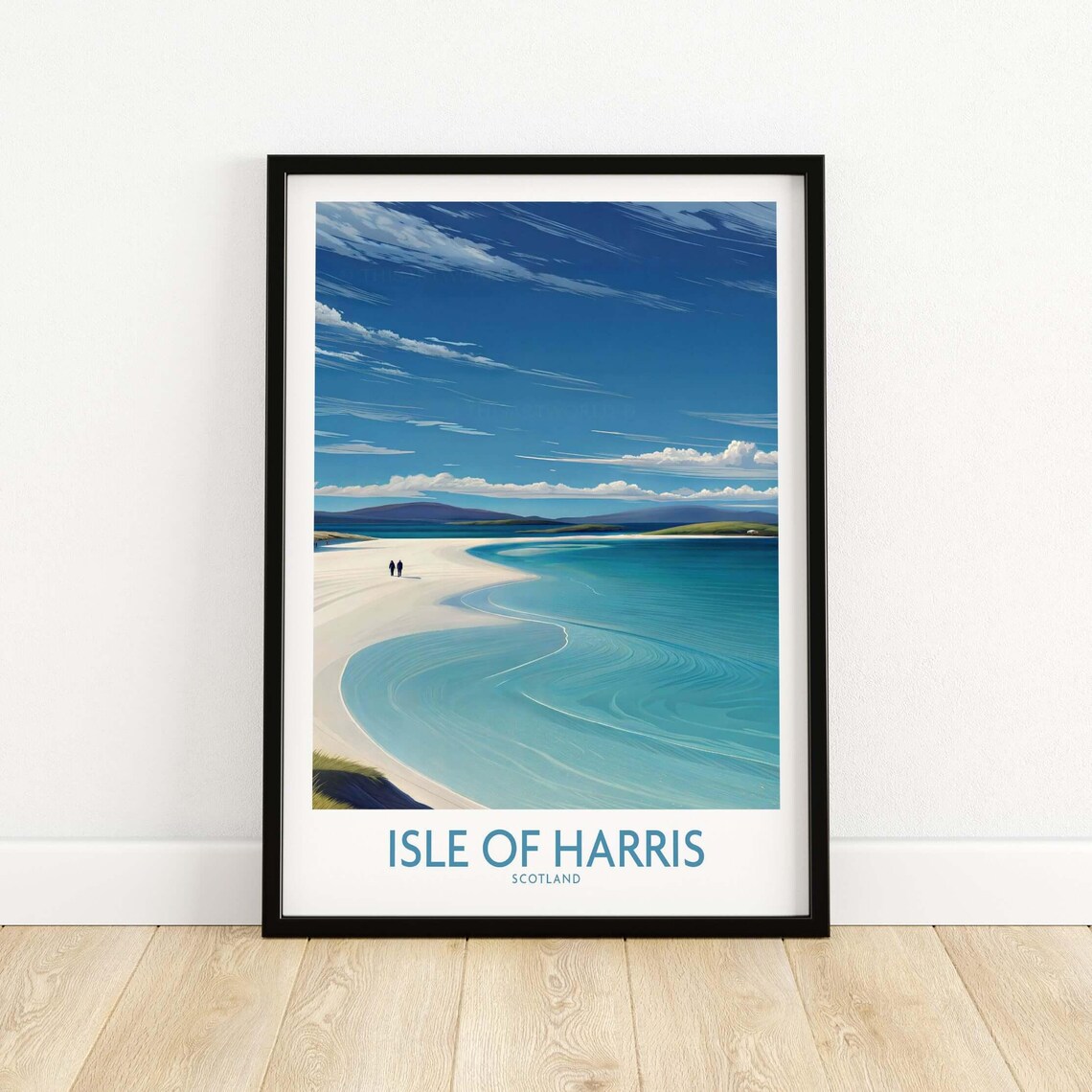 Isle Of Harris Scotland Travel Poster, Outer Hebrides
