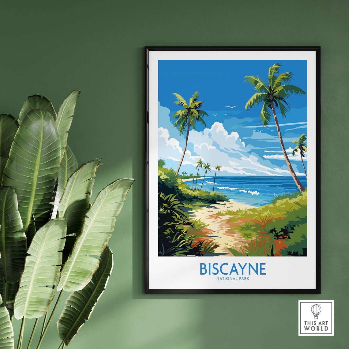 Biscayne National Park Florida Palm Beach Tropical Coast Poster - Image 2