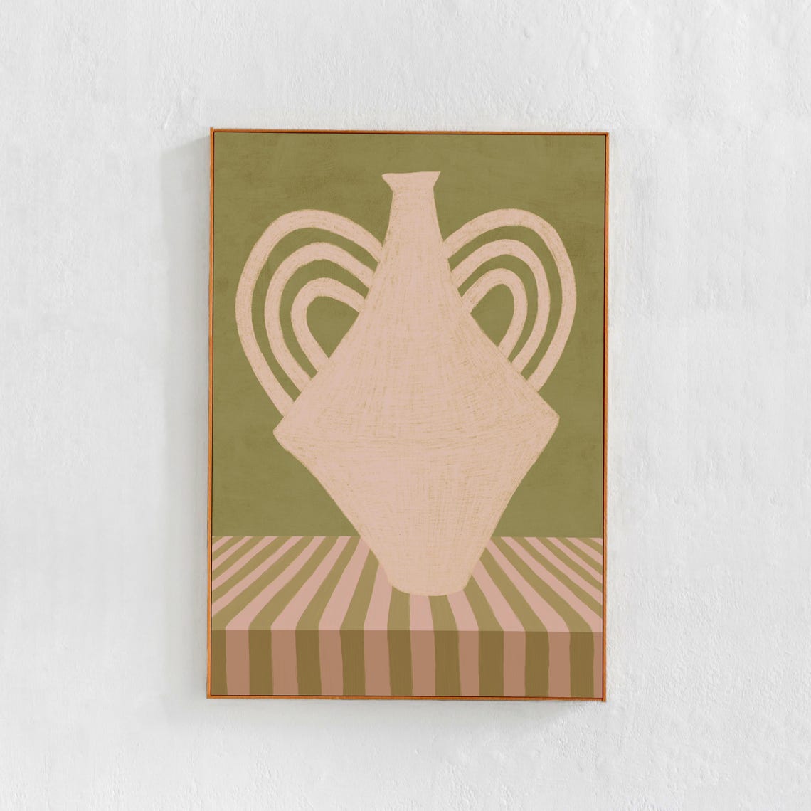 Vase Painting, Contemporary Eclectic Art Print