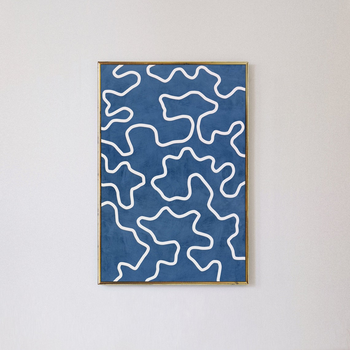 Squiggle Lines Abstract Art Print, Modern Scandi Boho - Image 2