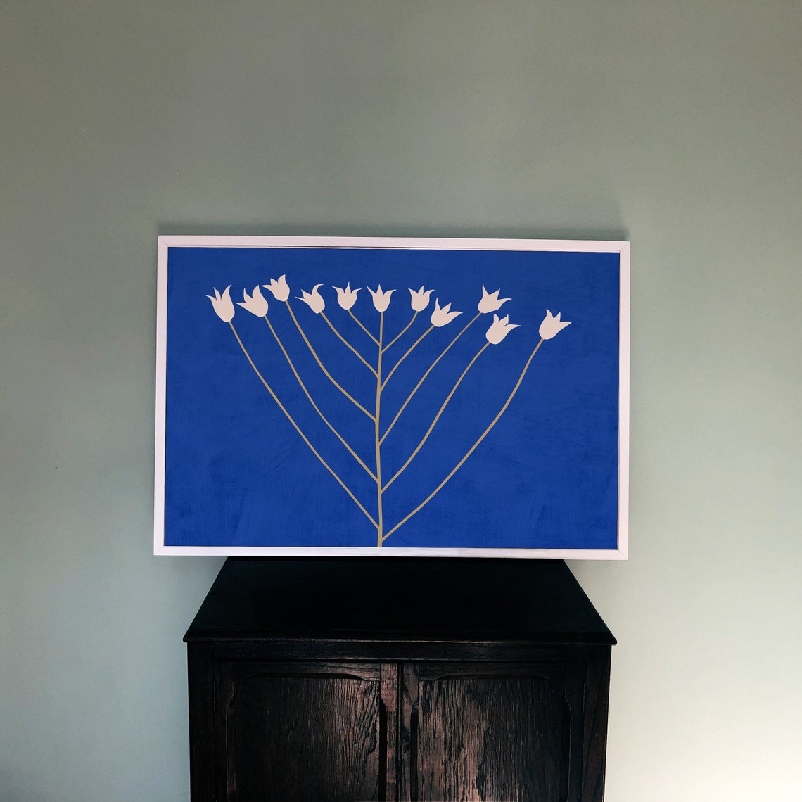 Abstract Flower Scandi Modern Art Poster - Image 3