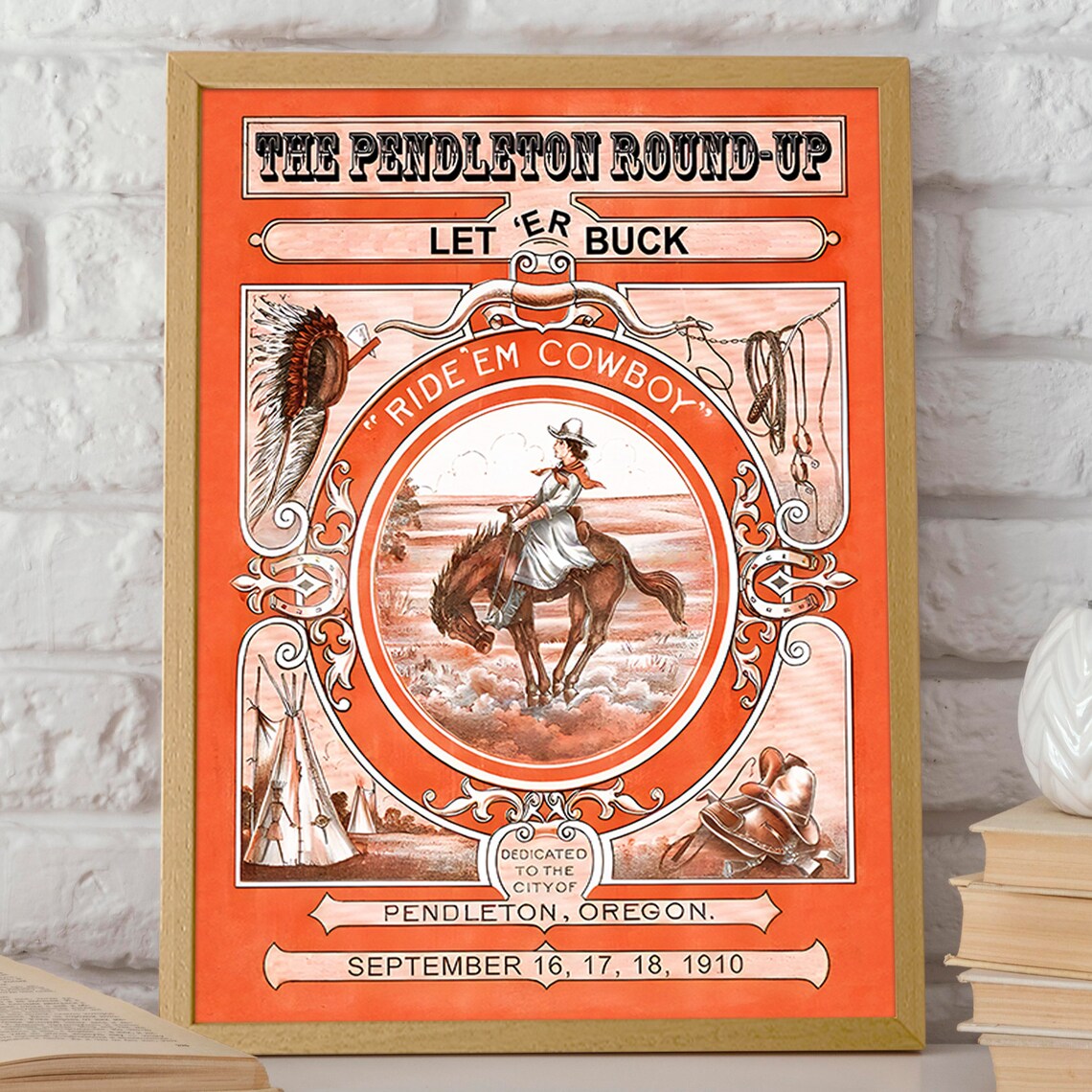 Cowgirl Poster, Western Decor Wall Art Print - Image 2